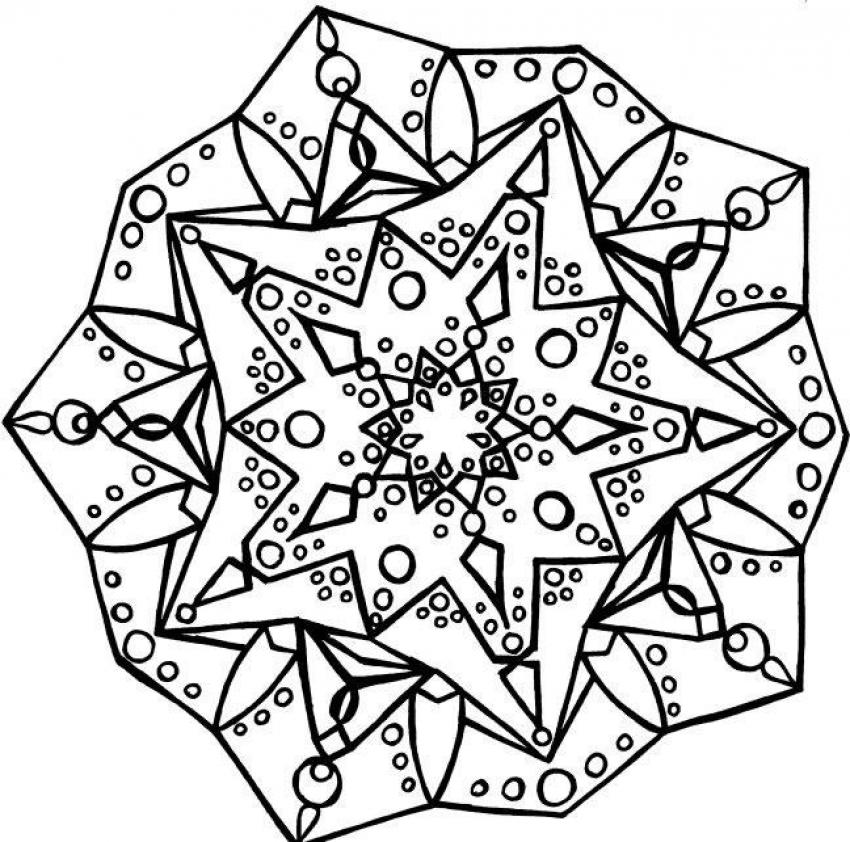 Mandala to color free to print - 21